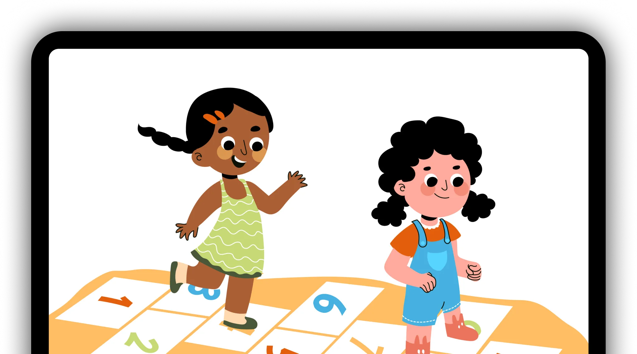 Children learning on the WifiCombat tablet